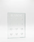 Plaque de verre pour colle